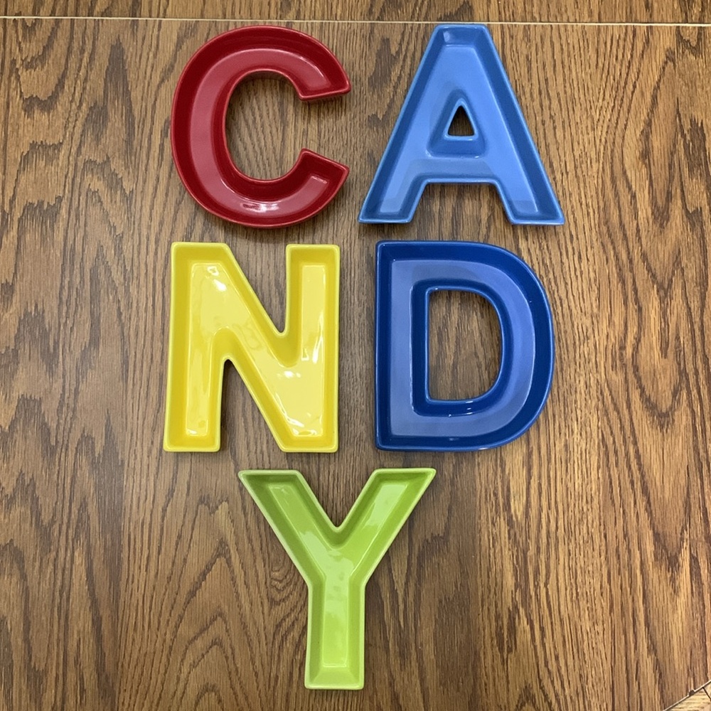 Harry & David Multi-Colored Candy Dish Set